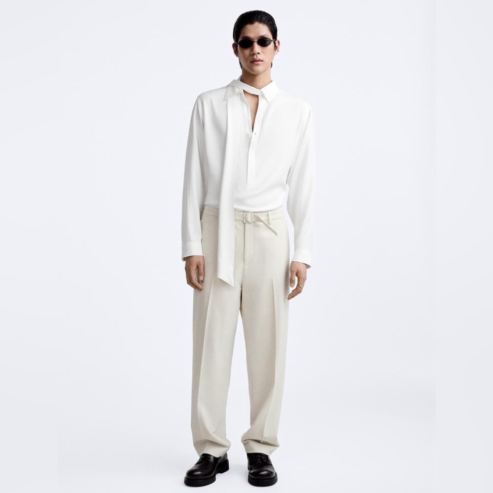 BELTED PANTS